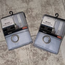 Baby Blue Black Out Curtains Brand New 