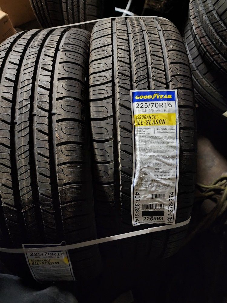 4 Tires 225 70 R16 Good Year Assurance All Season for Sale in ...