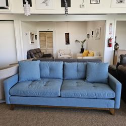 Fabric Sofa With Removable Cushions 