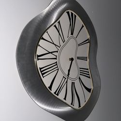 Wall Clock Silver 