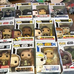 Lot Of 13 STAR WARS FUNKO POP IN BOX with Exclusive All For $75