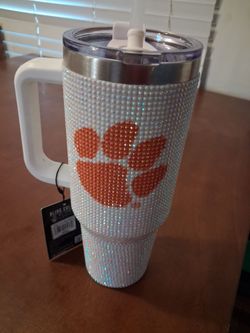 Bling Colossal Clemson tumbler