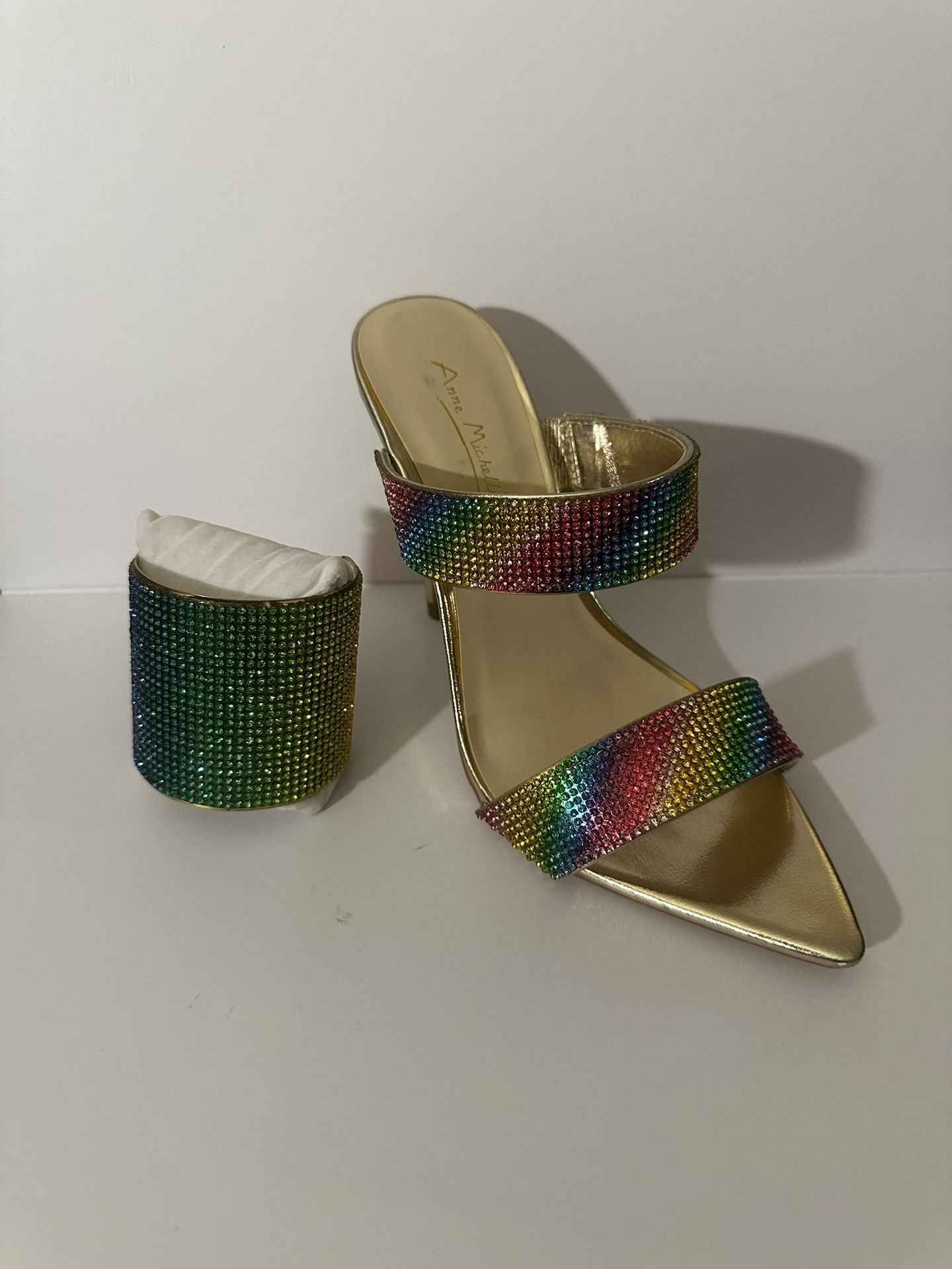 Rainbow π Shoe Heel Size 7