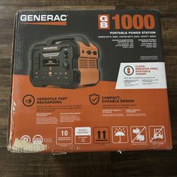 1600W Output / 3200 Peak 1086Wh Portable Battery Power Station with Push Button Start and Solar Charging - GB1000