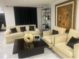 Sofa with Modern Coffee Table