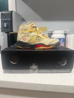 Off white jordan 5 “ sail”