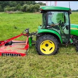 Tractor and mower