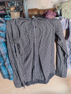 Designed long sleeve flannel shirt