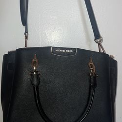 Michael Kors Black Saffiano Leather Satchel – Excellent Condition