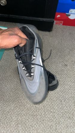 Grey adidas  basket ball shoes