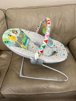 Baby jumping and vibrating
