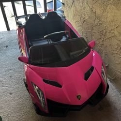 Pink Electric Car