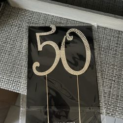 50th Birthday Cake Topper