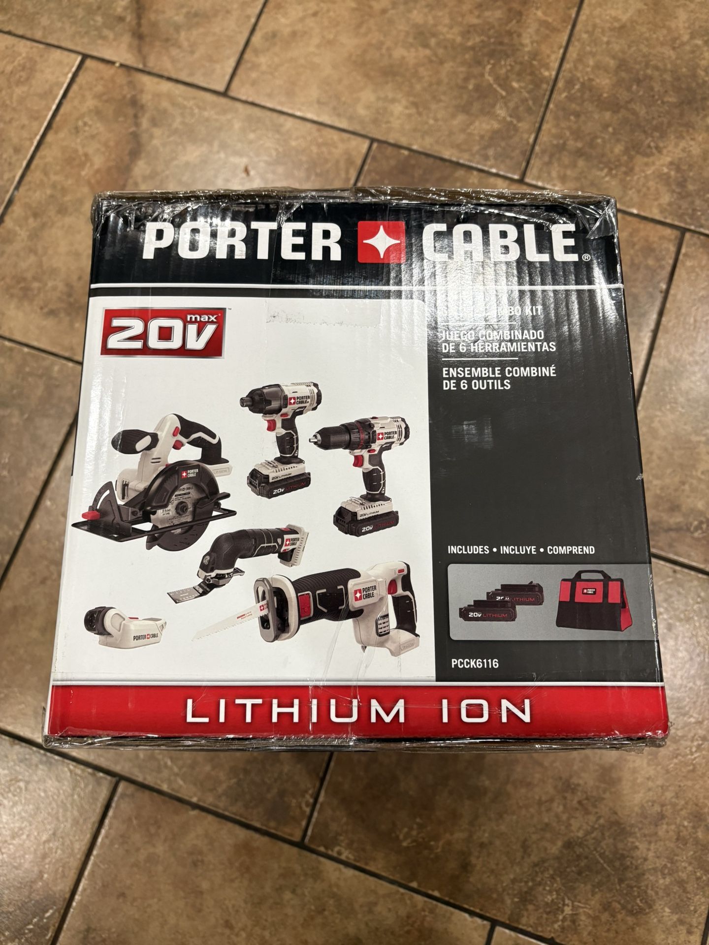 PORTER-CABLE PCCK6116 20V Max Lithium Ion 6-Tool Combo Kit