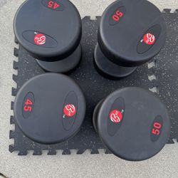 Throwdown Urethane Dumbbells - 45s & 50s