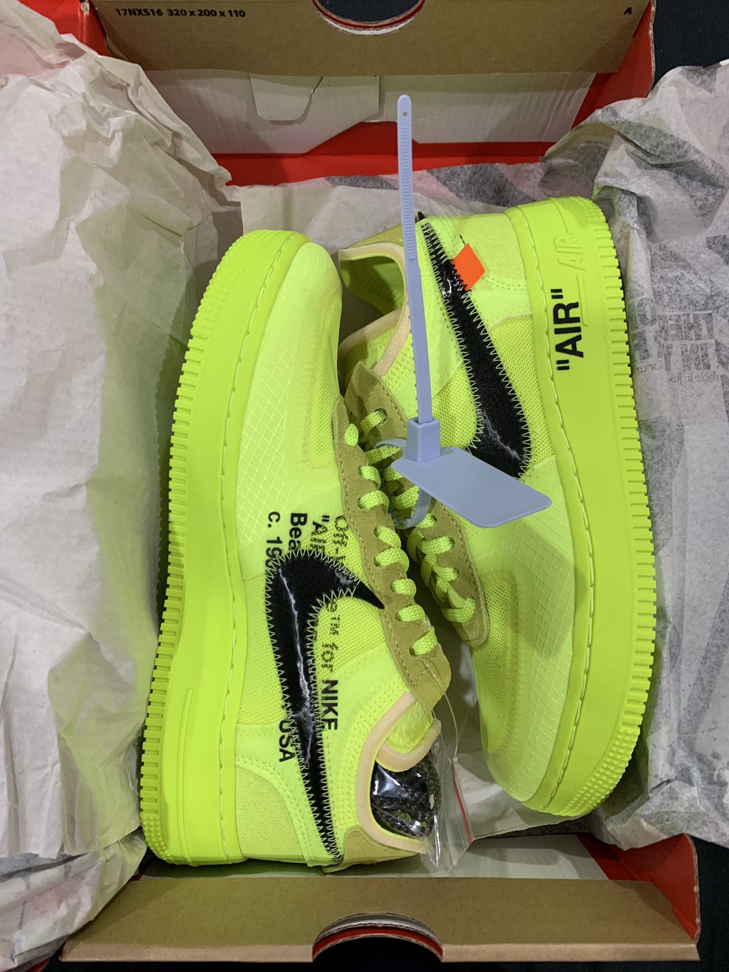 Nike Air Force 1 x Off-White “Brooklyn” Size 9 for Sale in Miami, FL -  OfferUp