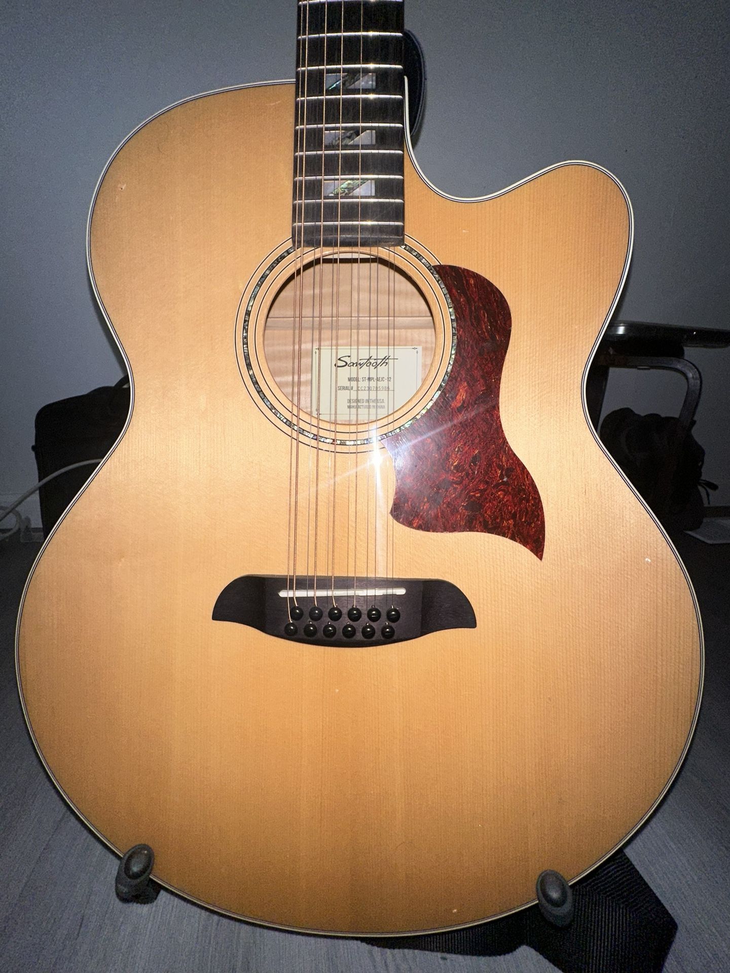 12 STRING ACOUSTIC ELECTRIC GUITAR JUMBO CUT-AWAY