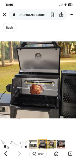 Grill rotisserie kit