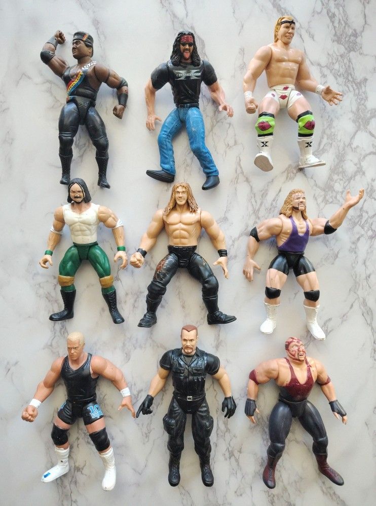 Vintage WWF Wrestling Action Figures From The '90s WOULD TRADE*