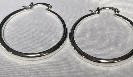 Silver earrings