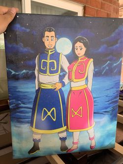 Painting anime manga art