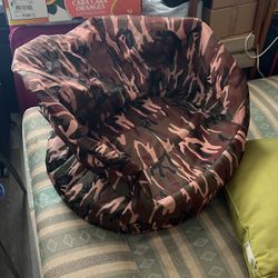 Used Big Joe Bean Bag W/ Large Cushion 