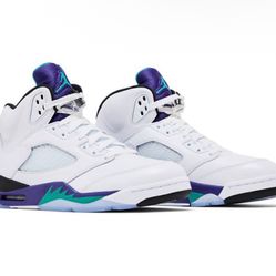 Nike Air Jordan 5 Retro Grape 2025  Men's Size 12,13 & 14 HQ7978-100 New With Box 