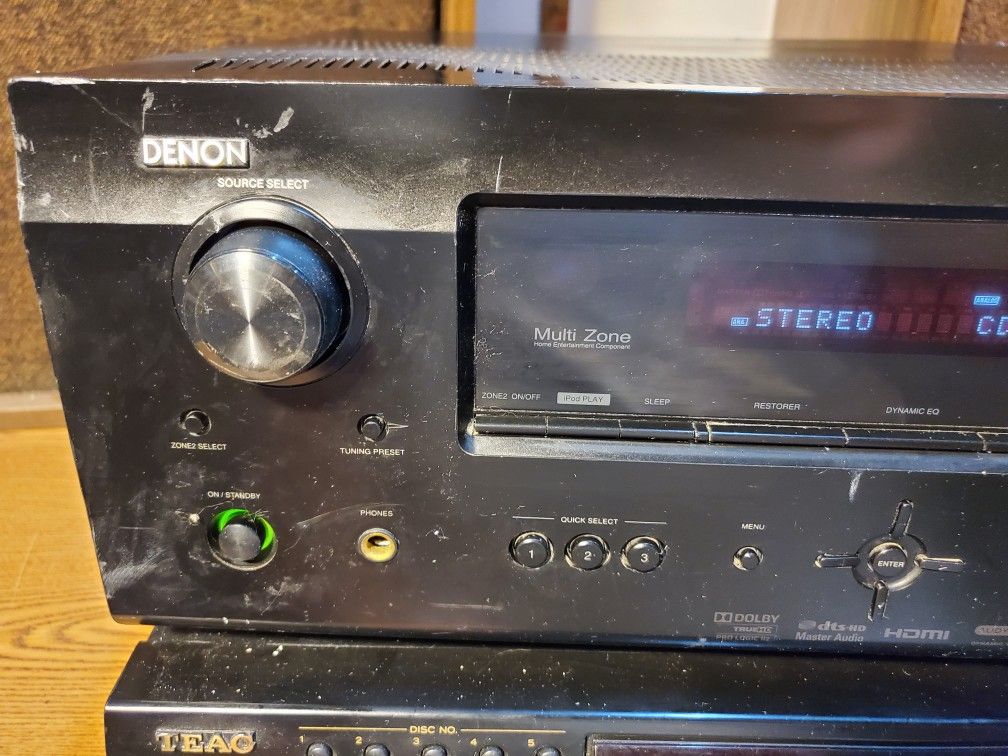 DENON AVR-791 HDMI Home Theater 7.1 Channel Receiver 125W/Ch. Watch Video Demo