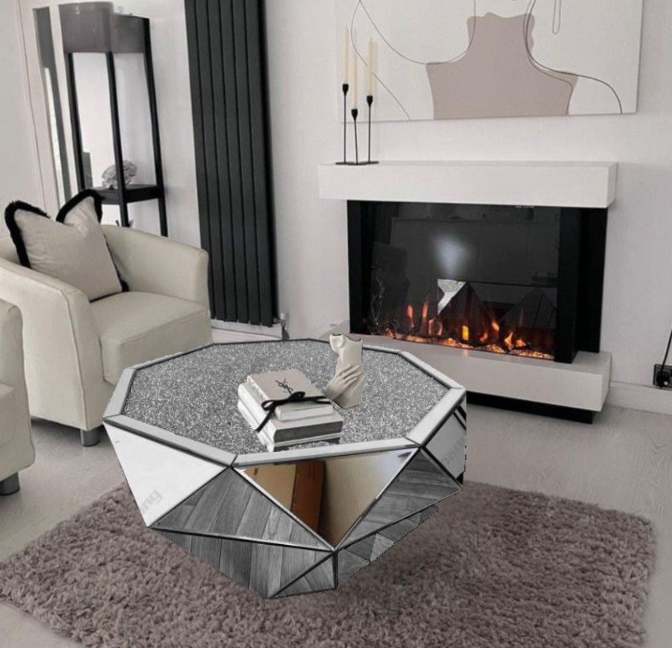ALL GLASS coffee table - STUNNING 🤩🤩🤩🤩🤩