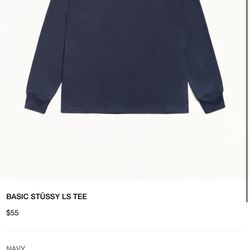 Stussy - Long Sleeved Basic tee 