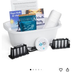 Ionic Foot Bath Detox Machine - Foot Spa Bath for Home Use - Free Regain Health & Vitality Booklet & Brochure (02 Detox Machine Home&Pro with Basin)