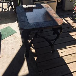 2 High End Stone And Resin End/side Tables