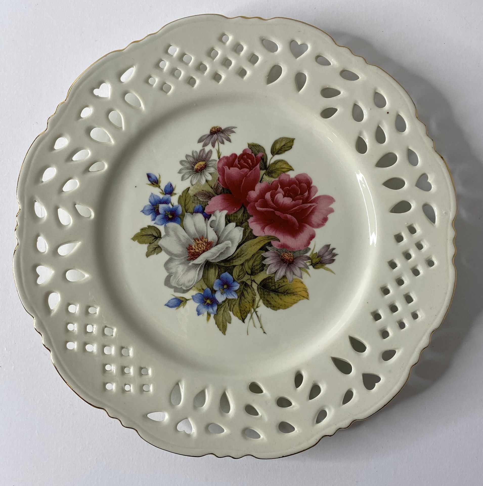 Formalities By Baum Bros Decorative Flower Plate Set Of 3