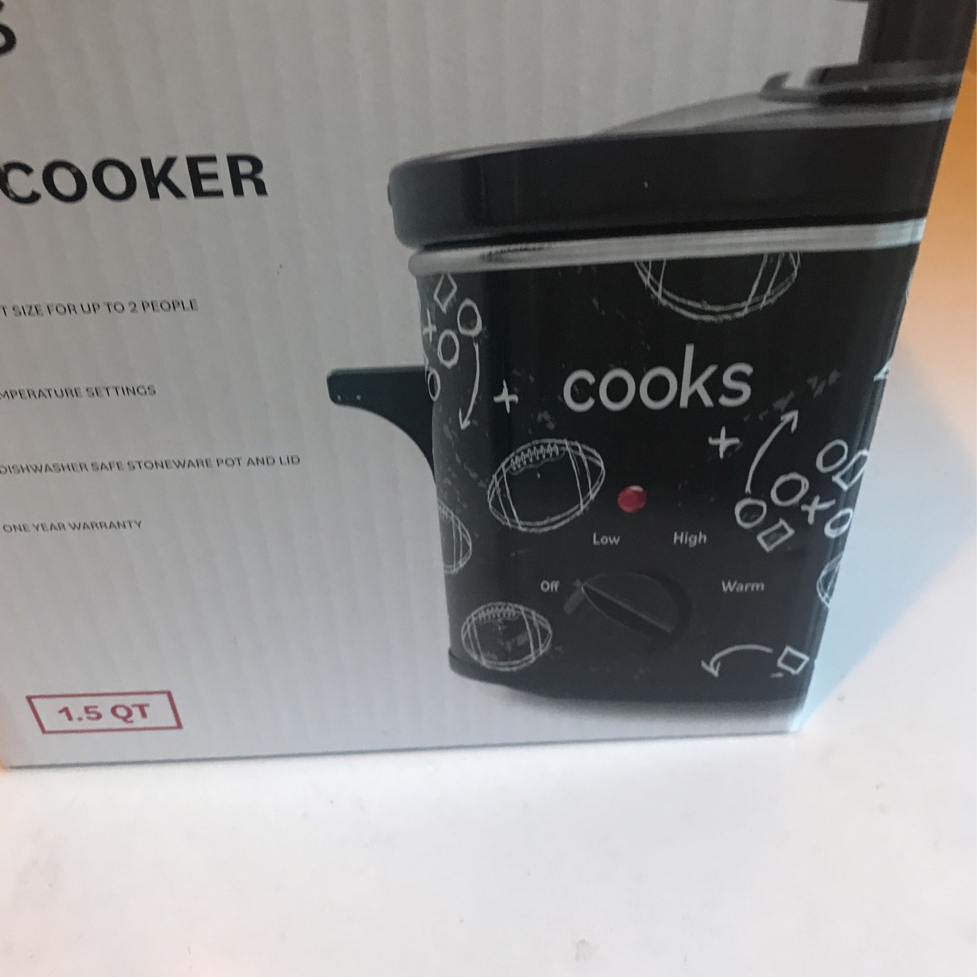 Cooks Slow Cooker Packed 1'5 QT