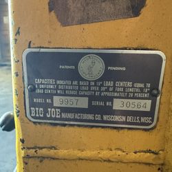 Big Joe Lift Hydraulic Lift Trucks