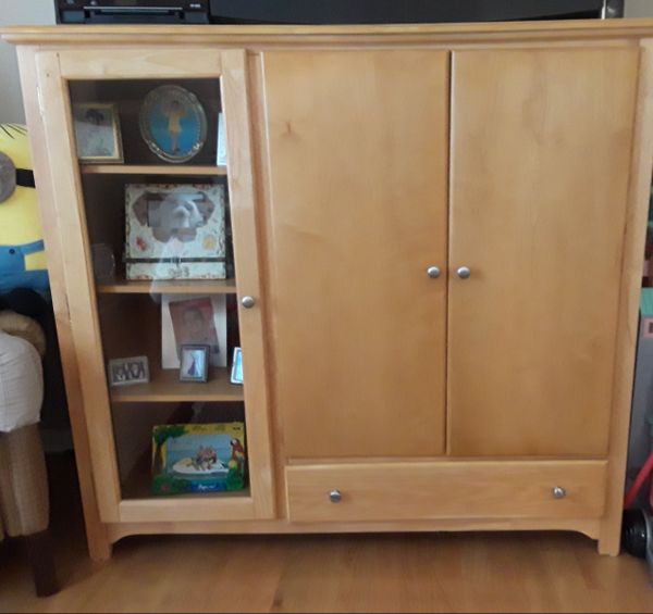 Wardrobe Tv Stand Has Shelves Also For In Union Nj Offerup Wardrobe Tv Stand Has Shelves Also