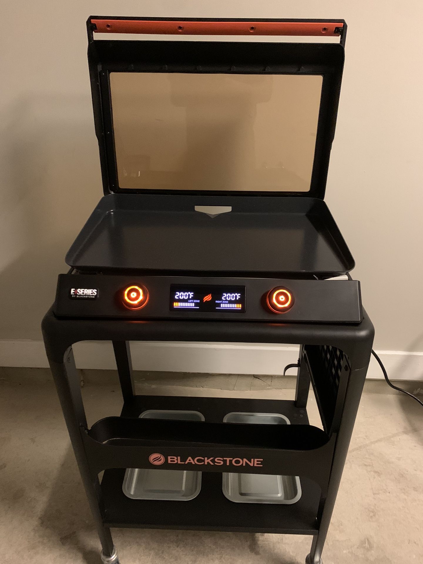 Blackstone ESeries 22" Electric Tabletop Griddle w/Prep Cart for Sale