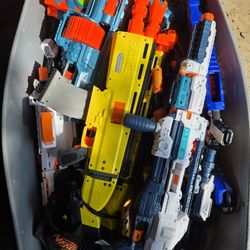 Huge Bin Of Nerf Guns