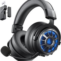 EKSA Wireless Gaming Headset for Xbox Series X|S, Xbox One, PS5, PC, PS4, Mac, Switch, Gaming Headphones with 2.4GHz, Bluetooth 5.3, 7.1 Surround Soun