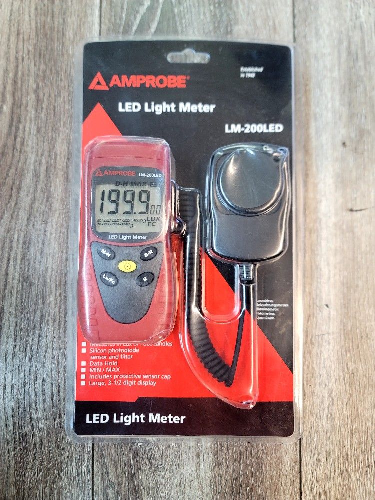Amprobe LM-200 LED Light Meter (BRAND NEW FACTORY SEALED)