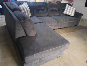 Sectional grey sofa