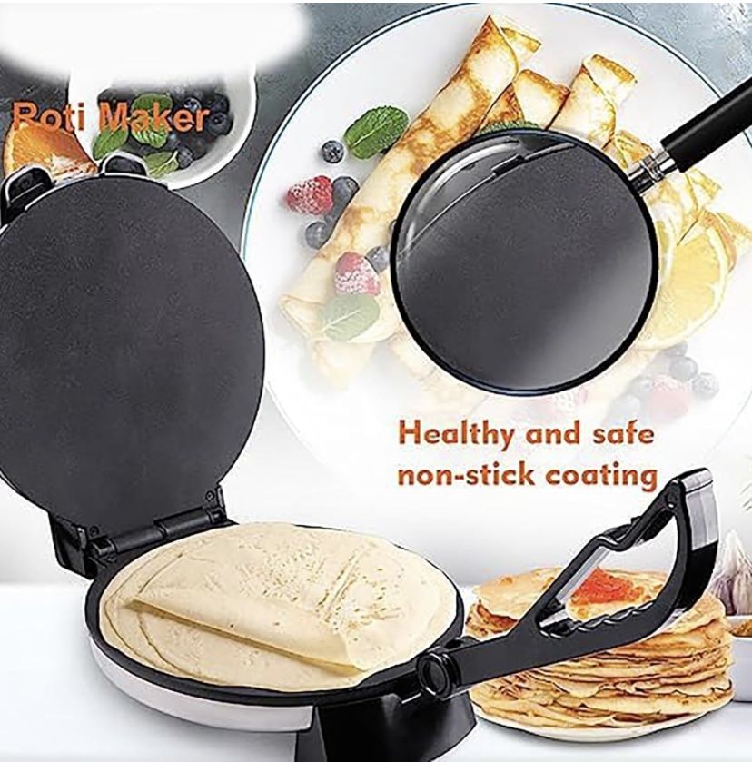 Brentwood TS-129 12-inch Non-Stick Stainless Steel Electric Tortilla Maker