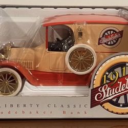 LIBERTY SPEC CAST 1916 STUDEBAKER DELIVERY VAN DIECAST BANK (NIB)