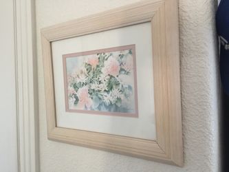 Framed wall art.