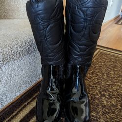 Women's Size 8 COACH Black Heeled Boots