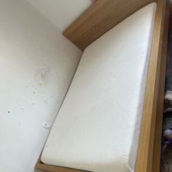 Full size bed frame with mattress