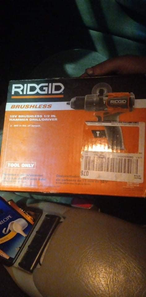 Rigid 18v Brushless 1/2" Hammer Drill