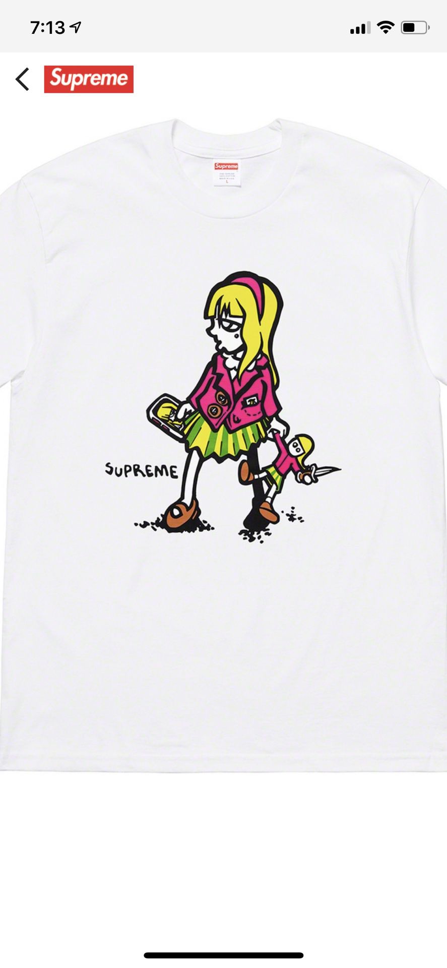 Supreme T shirt size M