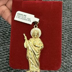 10kt St Judge Pendant 9.2g
