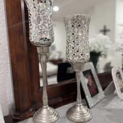 Mirrored Mosaic Candle Holder’s 
